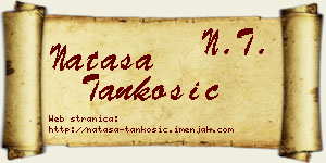 Nataša Tankosić vizit kartica